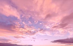 photo of clouds in sky with sunset