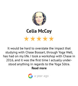 Google Review Yoga Well Institute