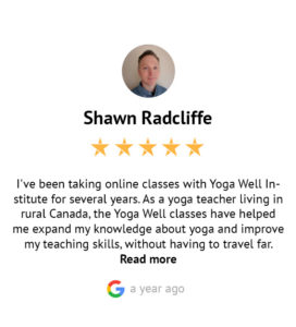 Google Review Yoga Well Institute