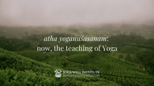 now, the teaching of Yoga.