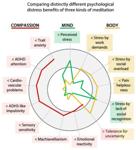 Graphic about compassion, mind and body.